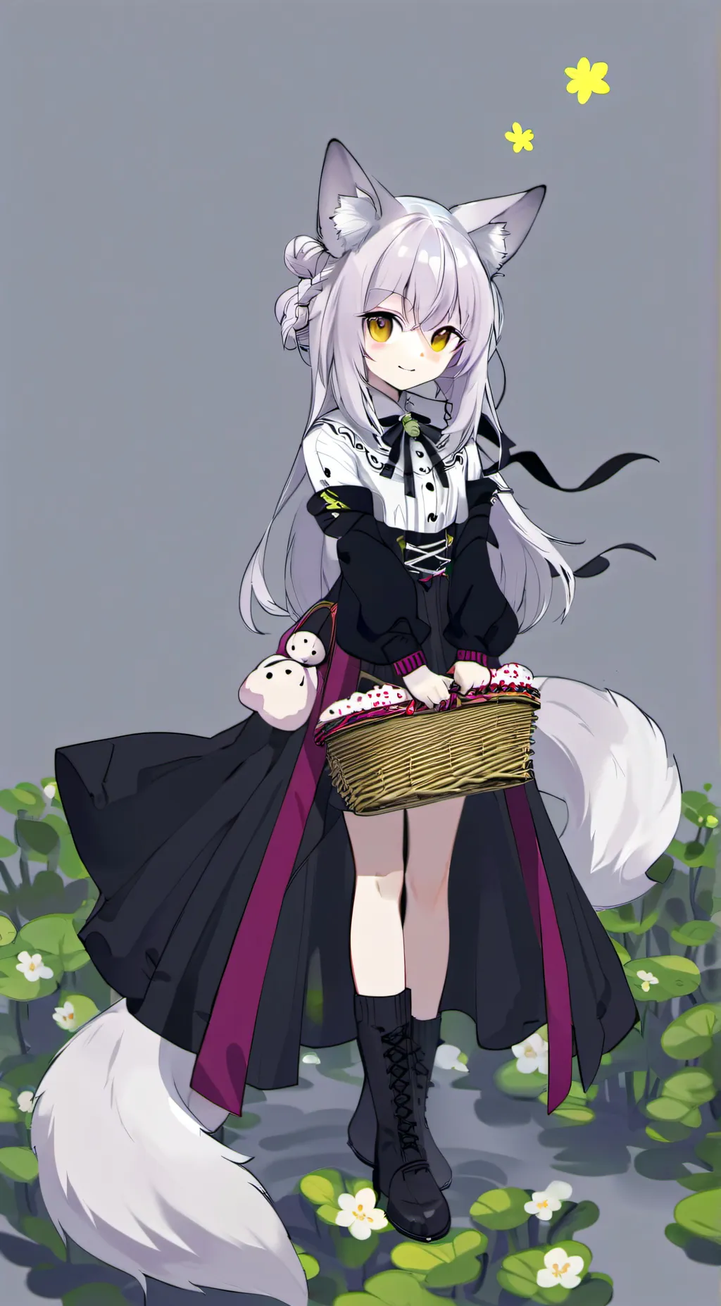 ai character: ferret.gurl background