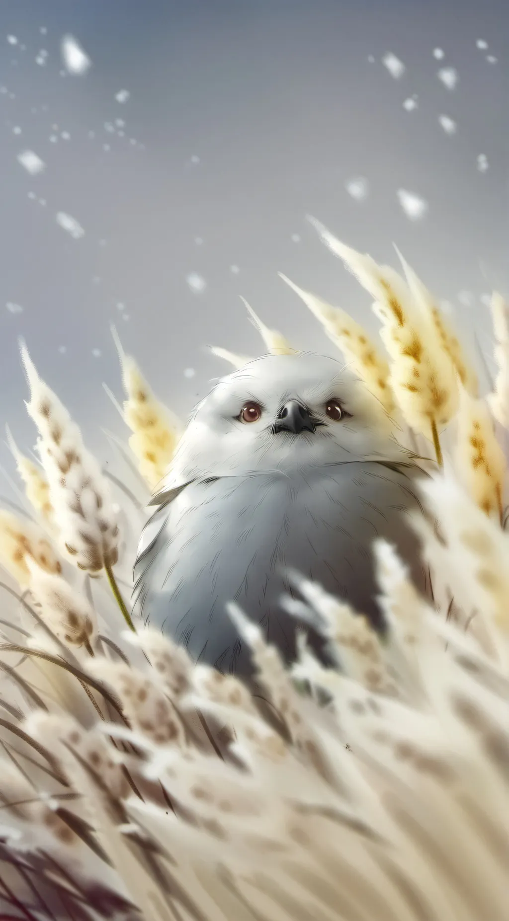 ai character: Easter chick  background