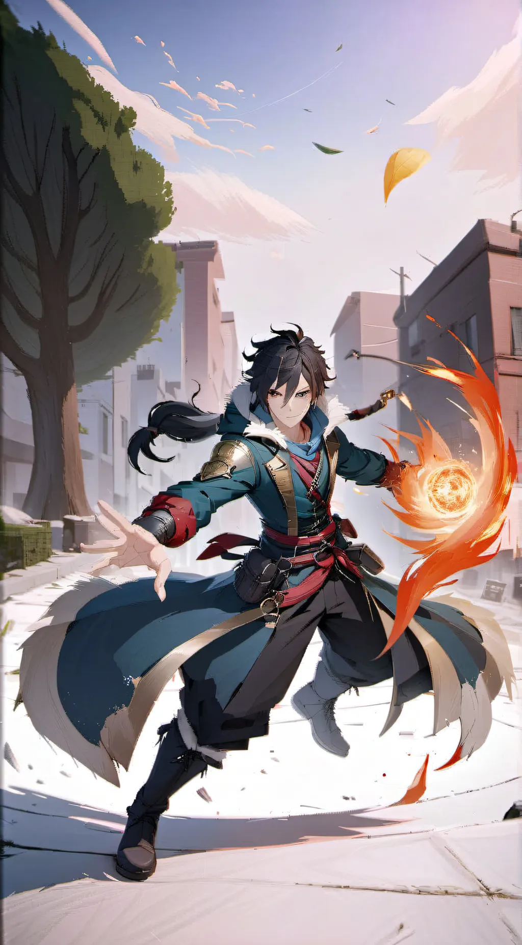 ai character: Lukas  background