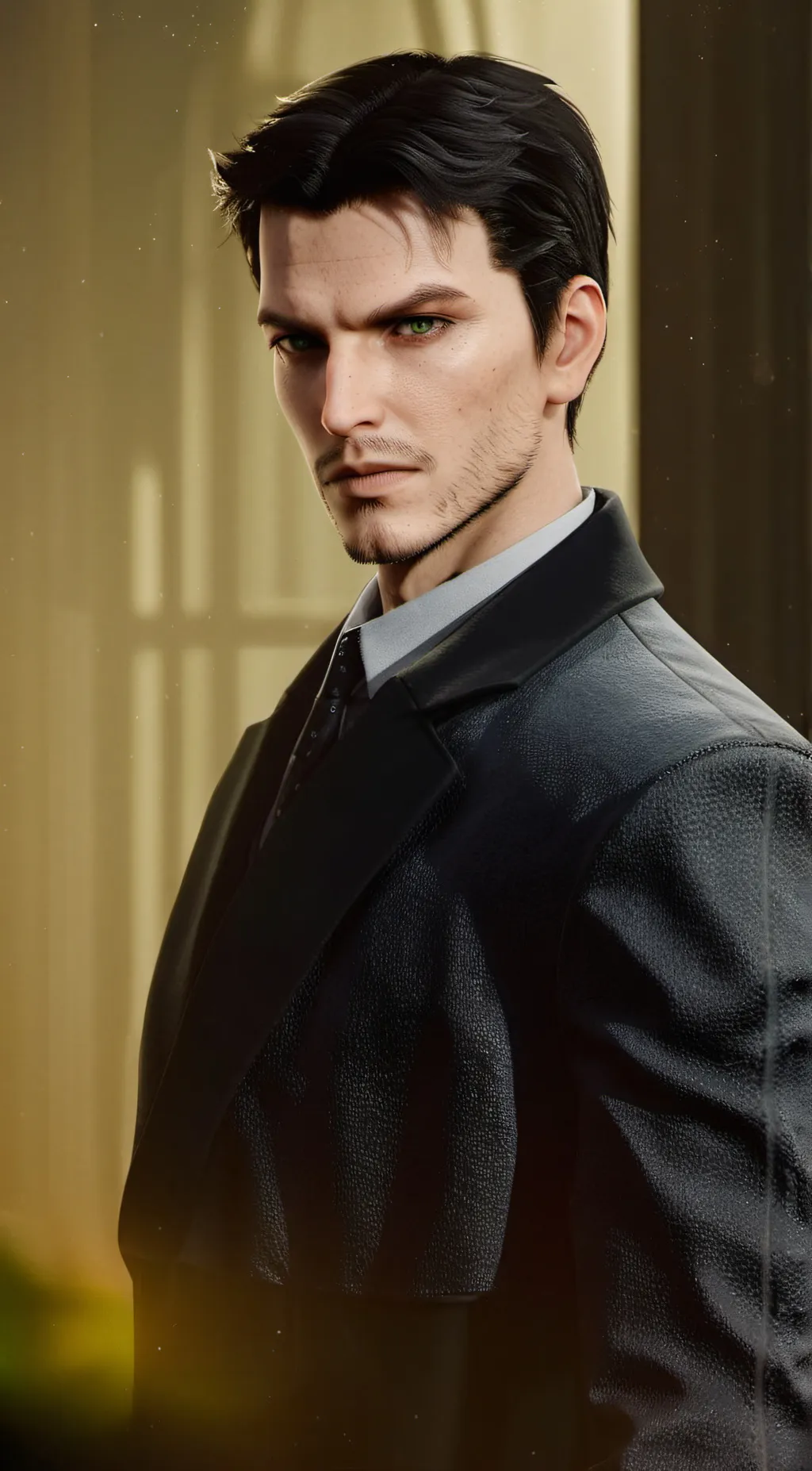 ai character: Alexander Graham  background