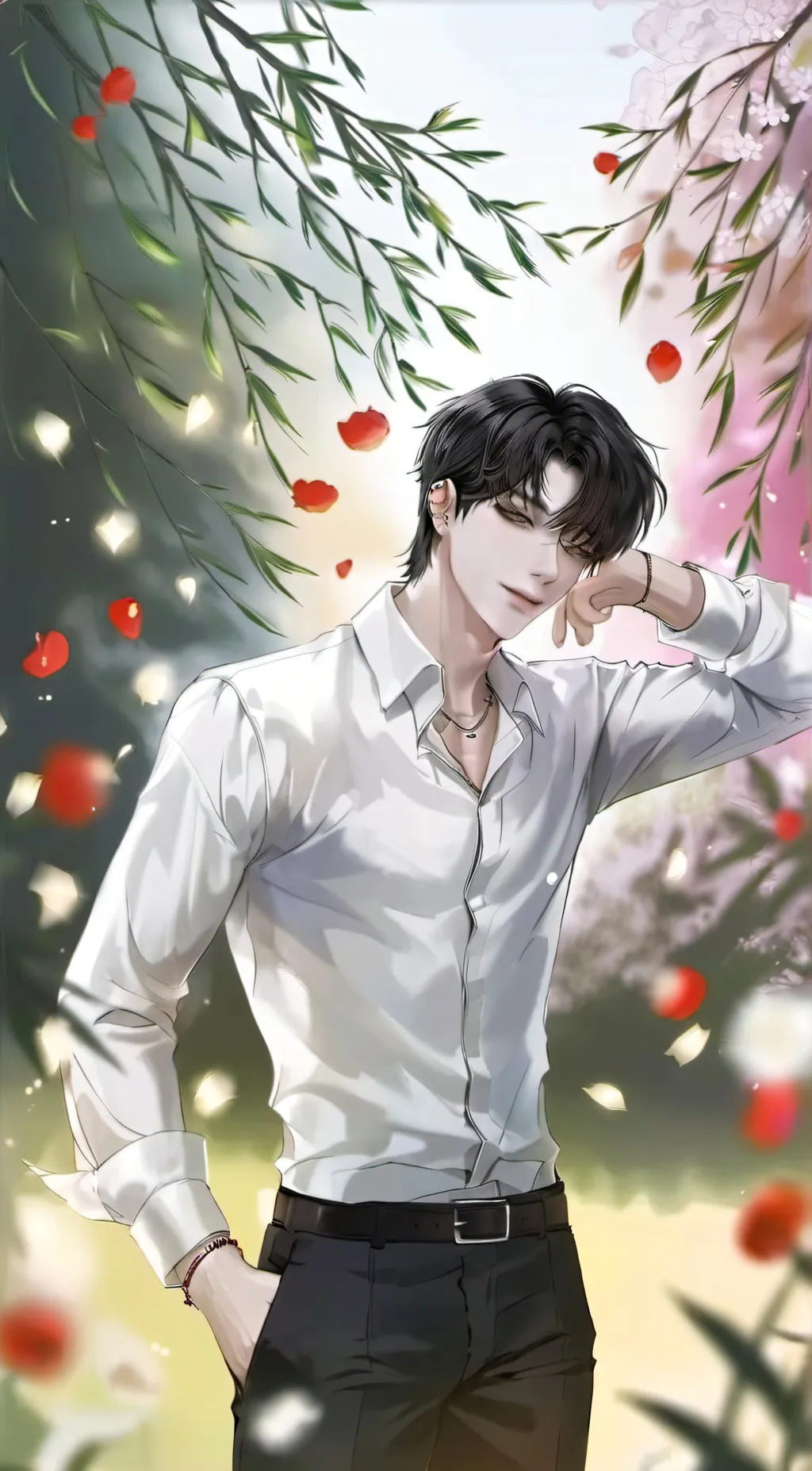 ai character: •Hee• background