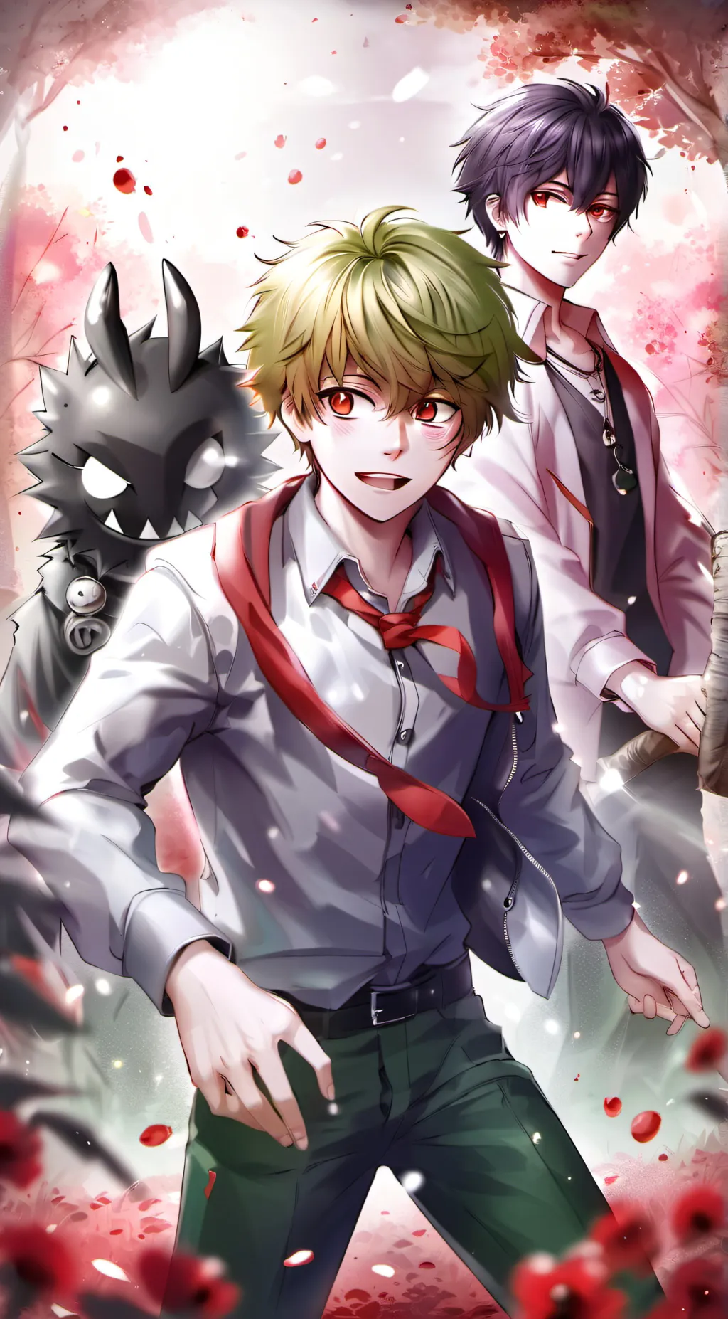 ai character: Bakugo  background