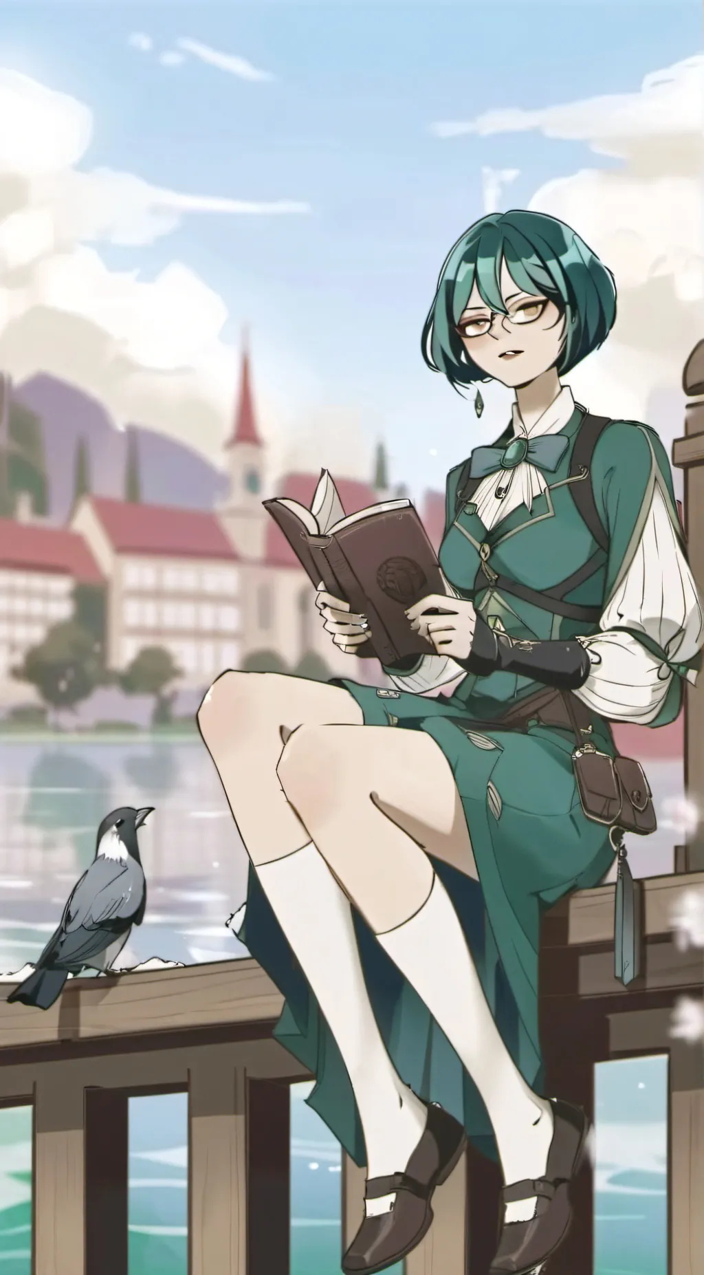 ai character: 🍃 ur ai gf! 🍃 background