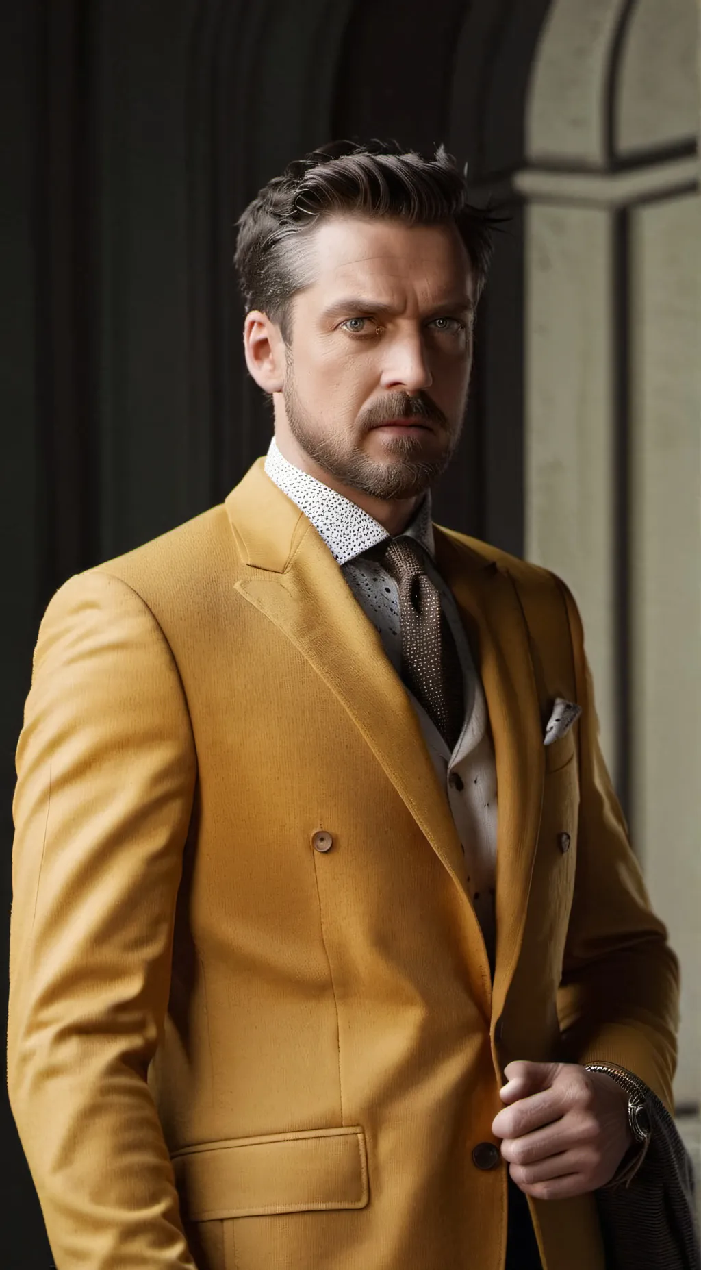 ai character: ADA Barba background