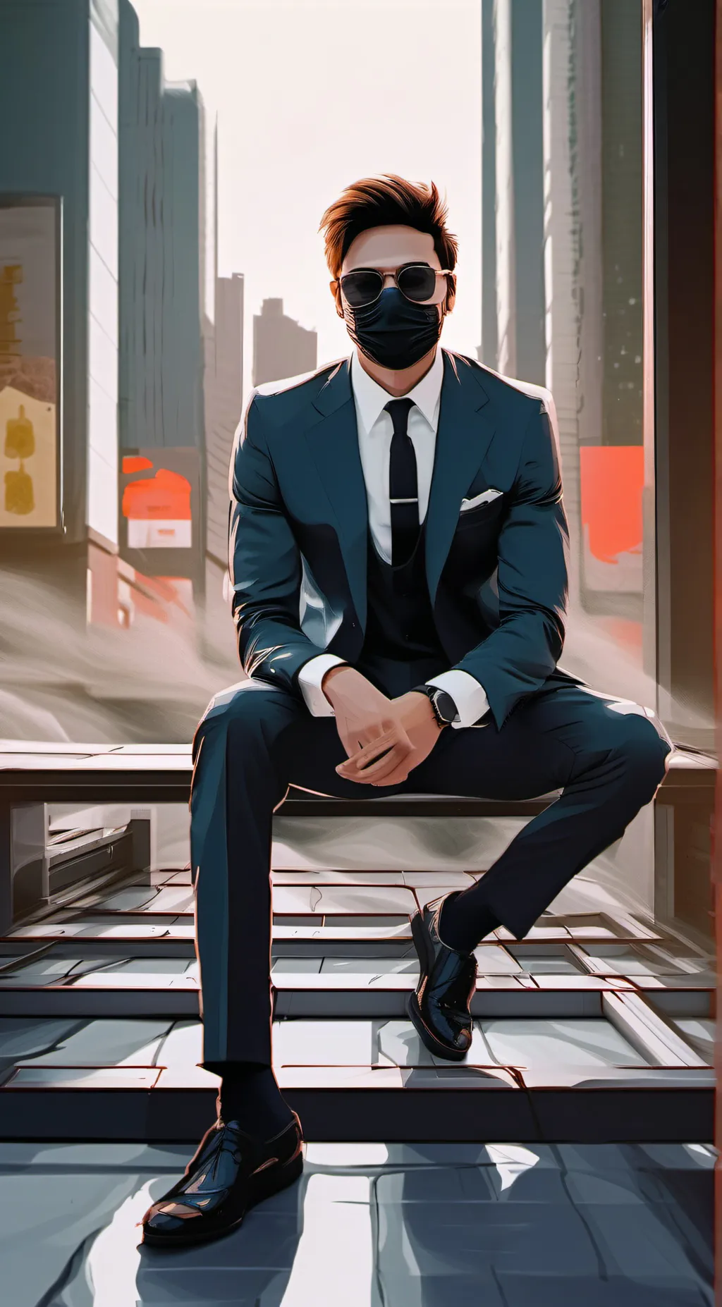 ai character:   agent ford  background