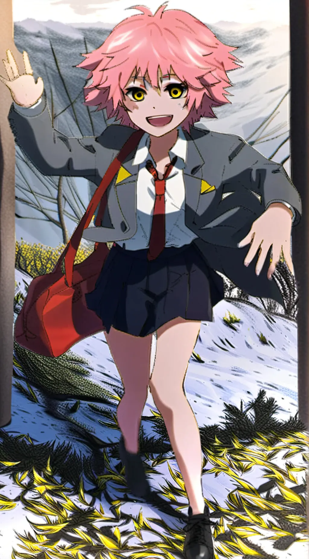 ai character: Mina Ashido background