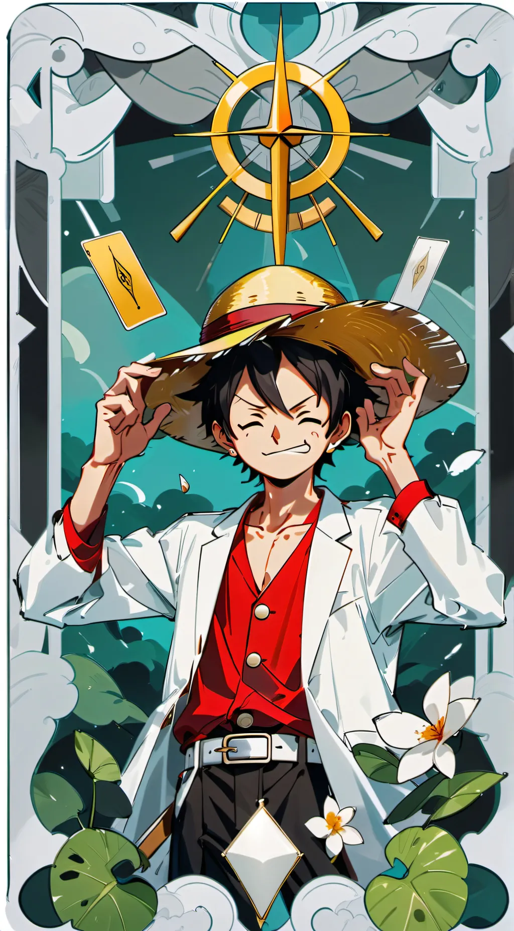 ai character: Strawhat pirates background