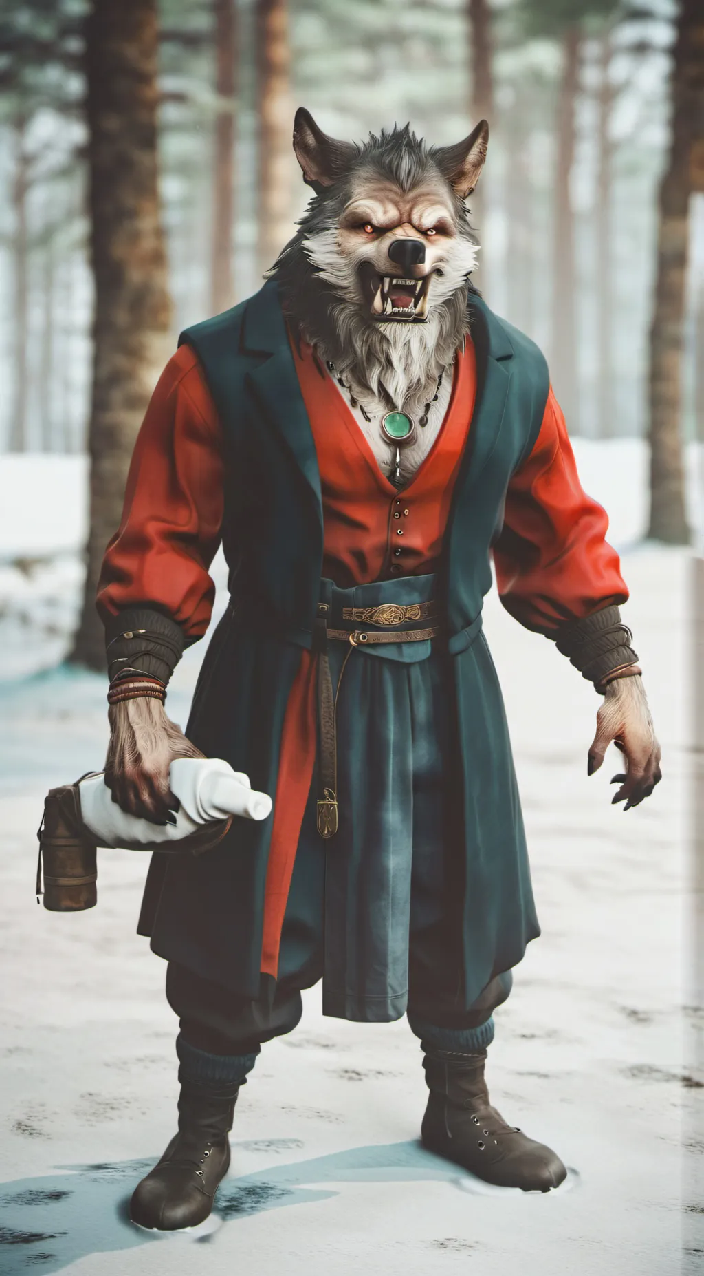 ai character: howy  background