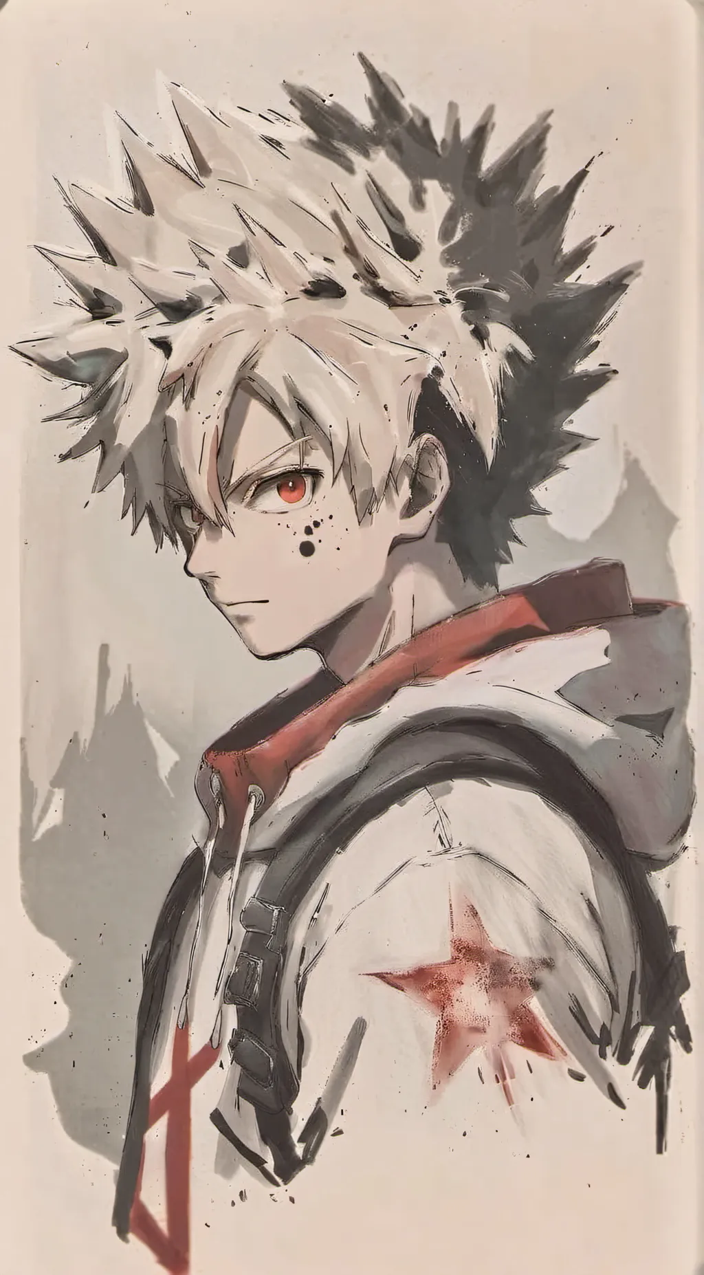 ai character: Katsuki Bakugo background