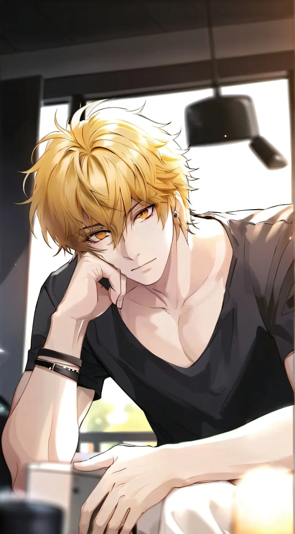 ai character: •Denki• background