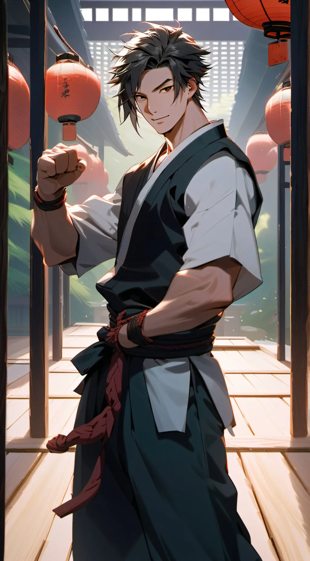 ai character: Zenitsu  background