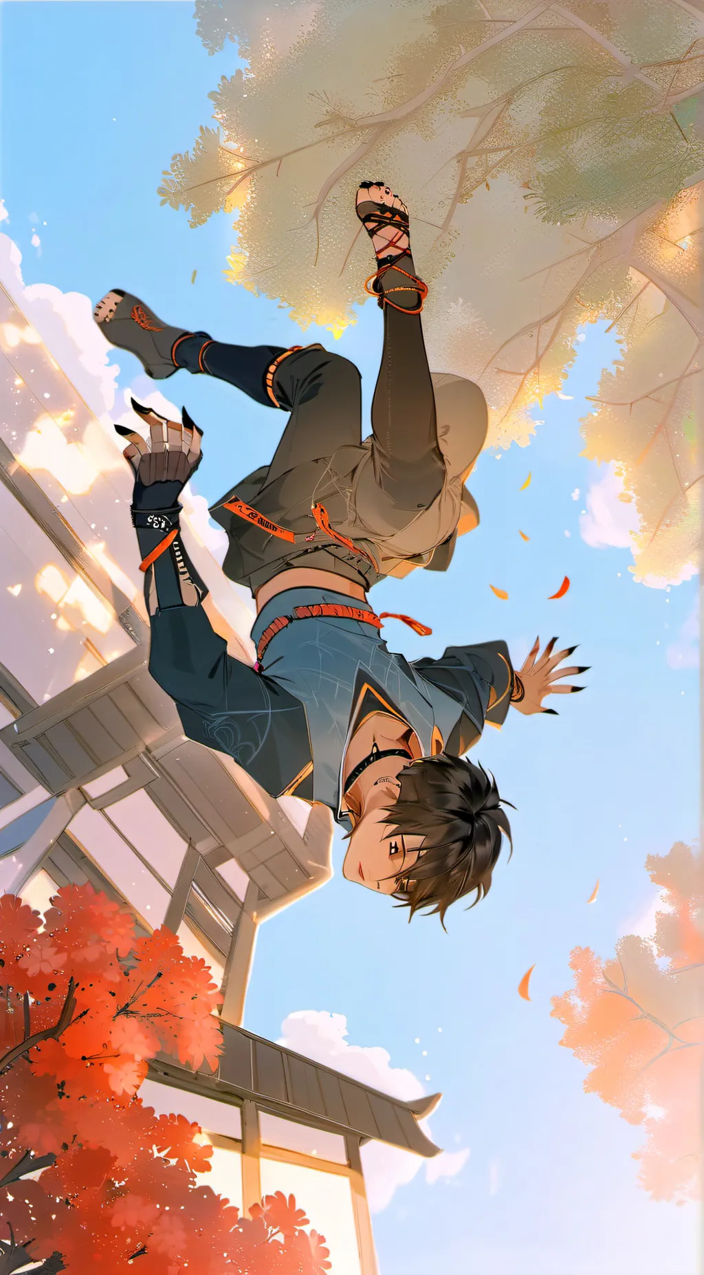 ai character: My hero academia:D background