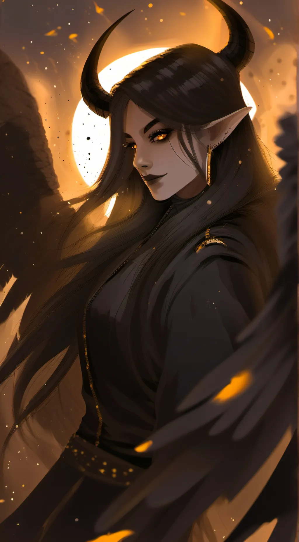 ai character: Nadine  background