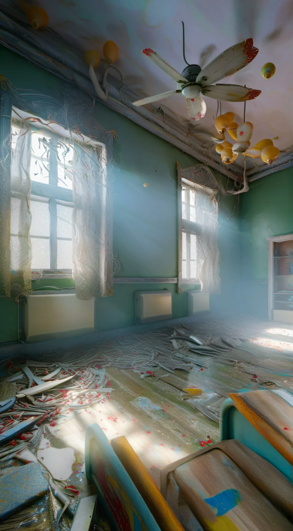 ai character: Smiling critters  background