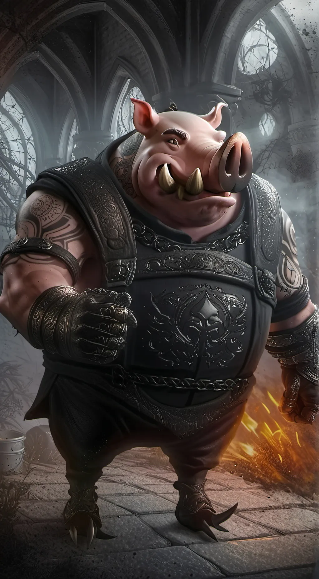 ai character: roadhog background