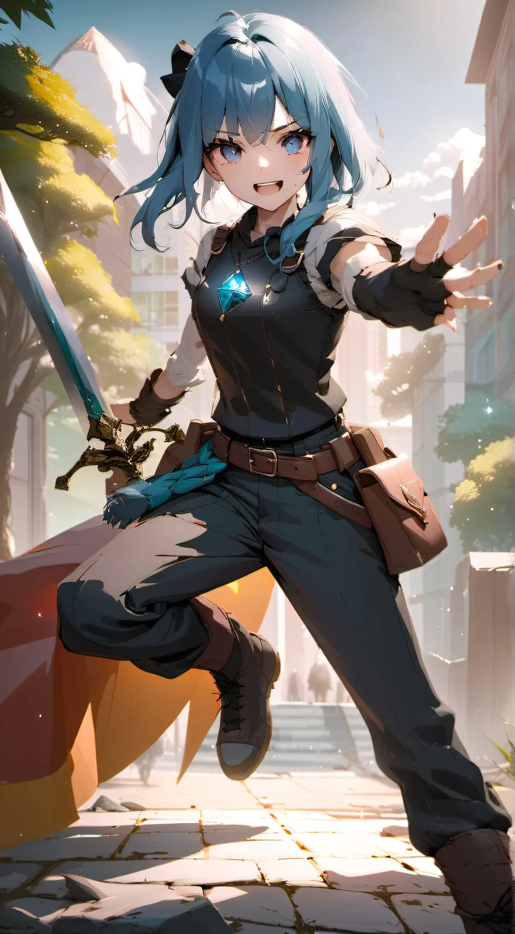 ai character: Amy  background