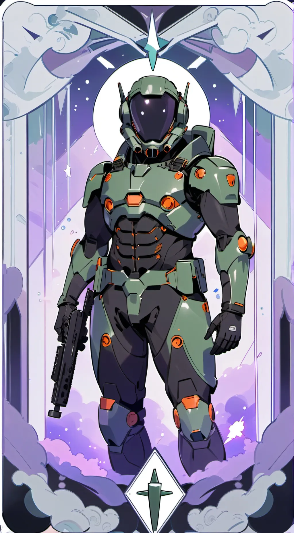 ai character: doomguy  background