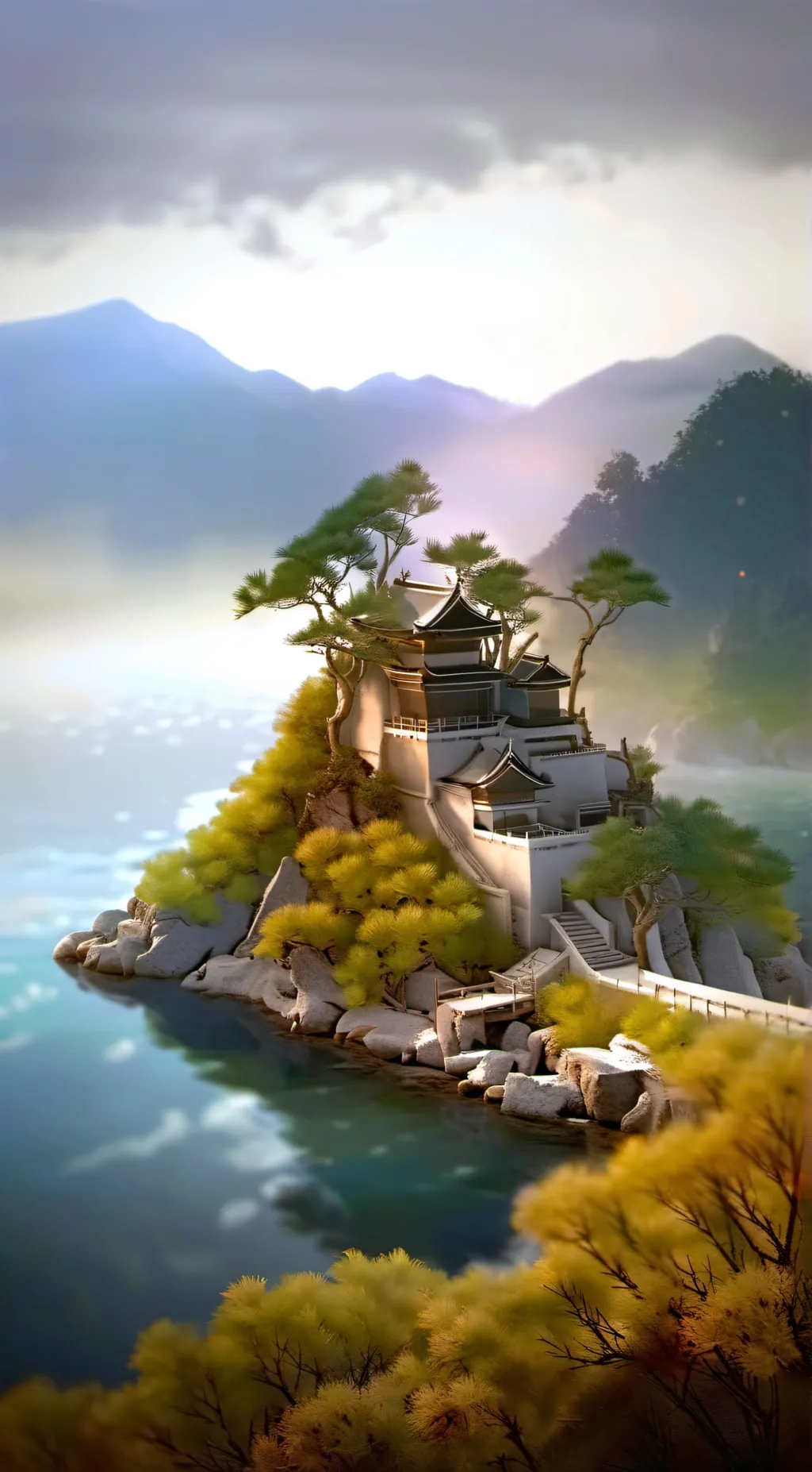 ai character: Alastor x Rosie background