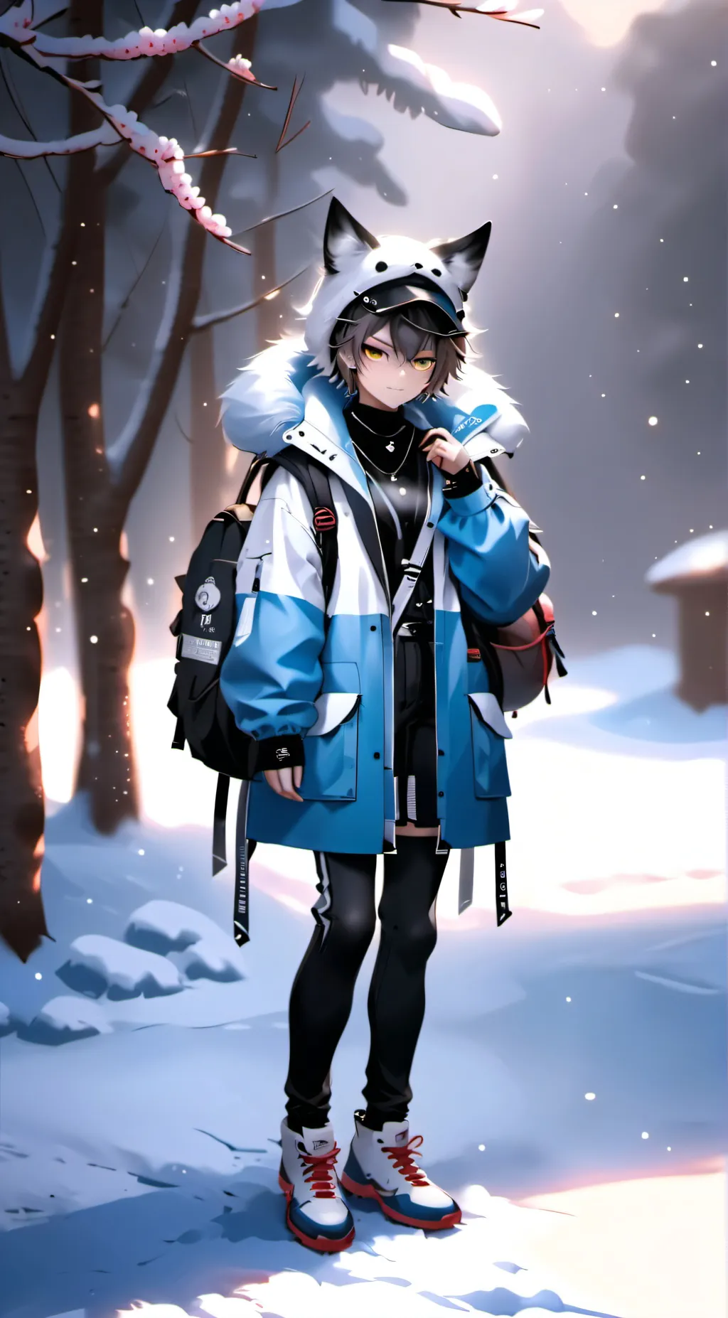 ai character: Kitty  background