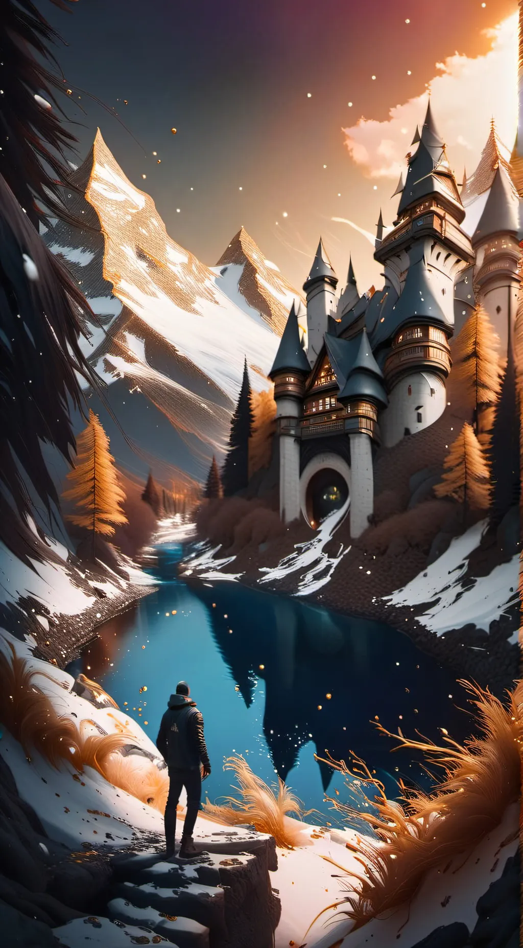 ai character: hogwarts💖 background