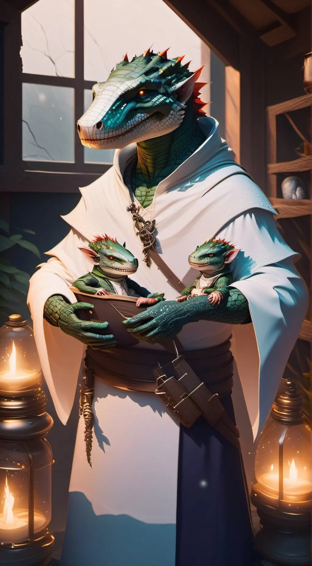 ai character: Ba-asht Laareem background