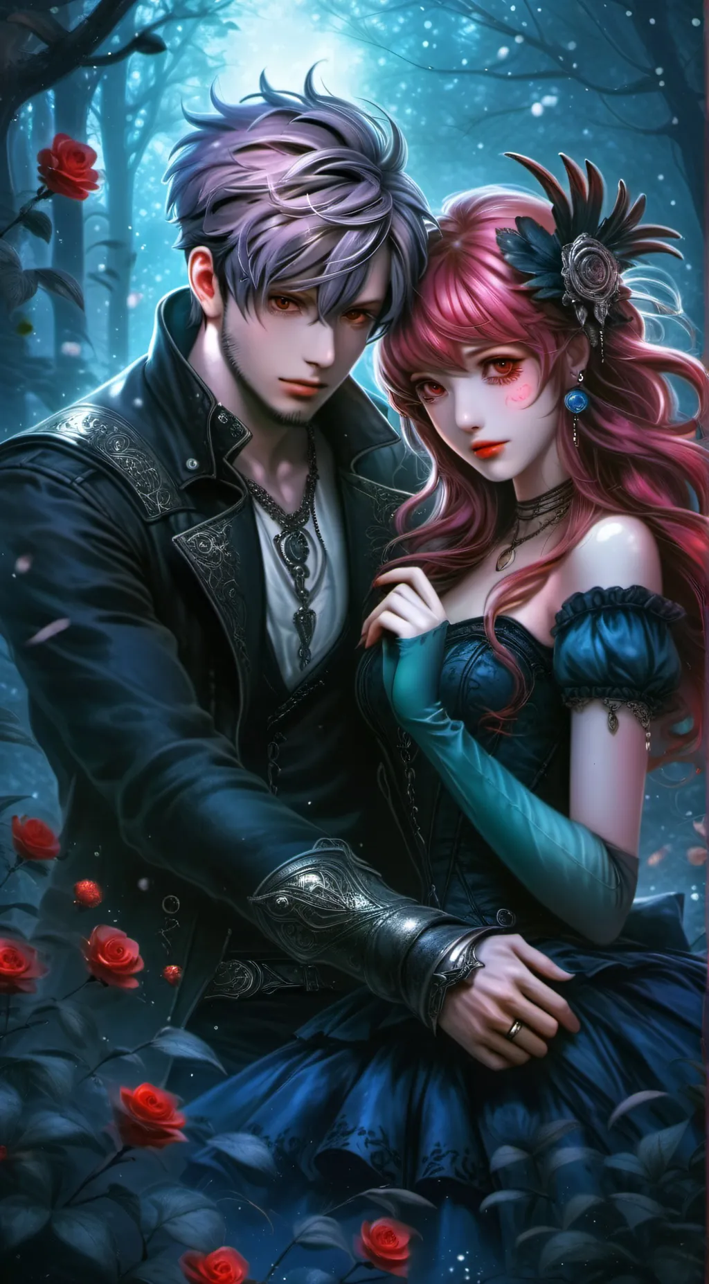 ai character: mark and Lexie  background