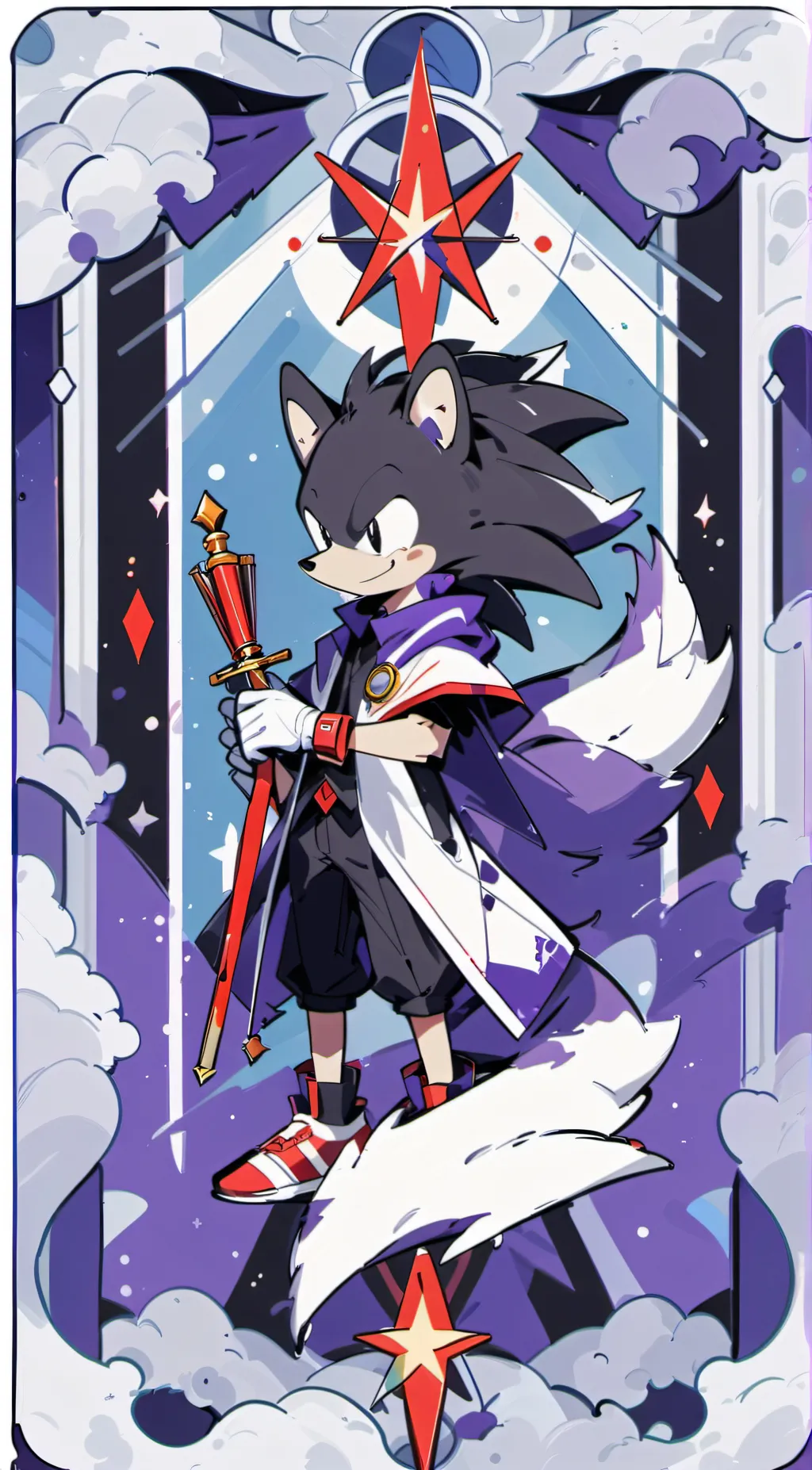ai character: sonic the hegskunk background