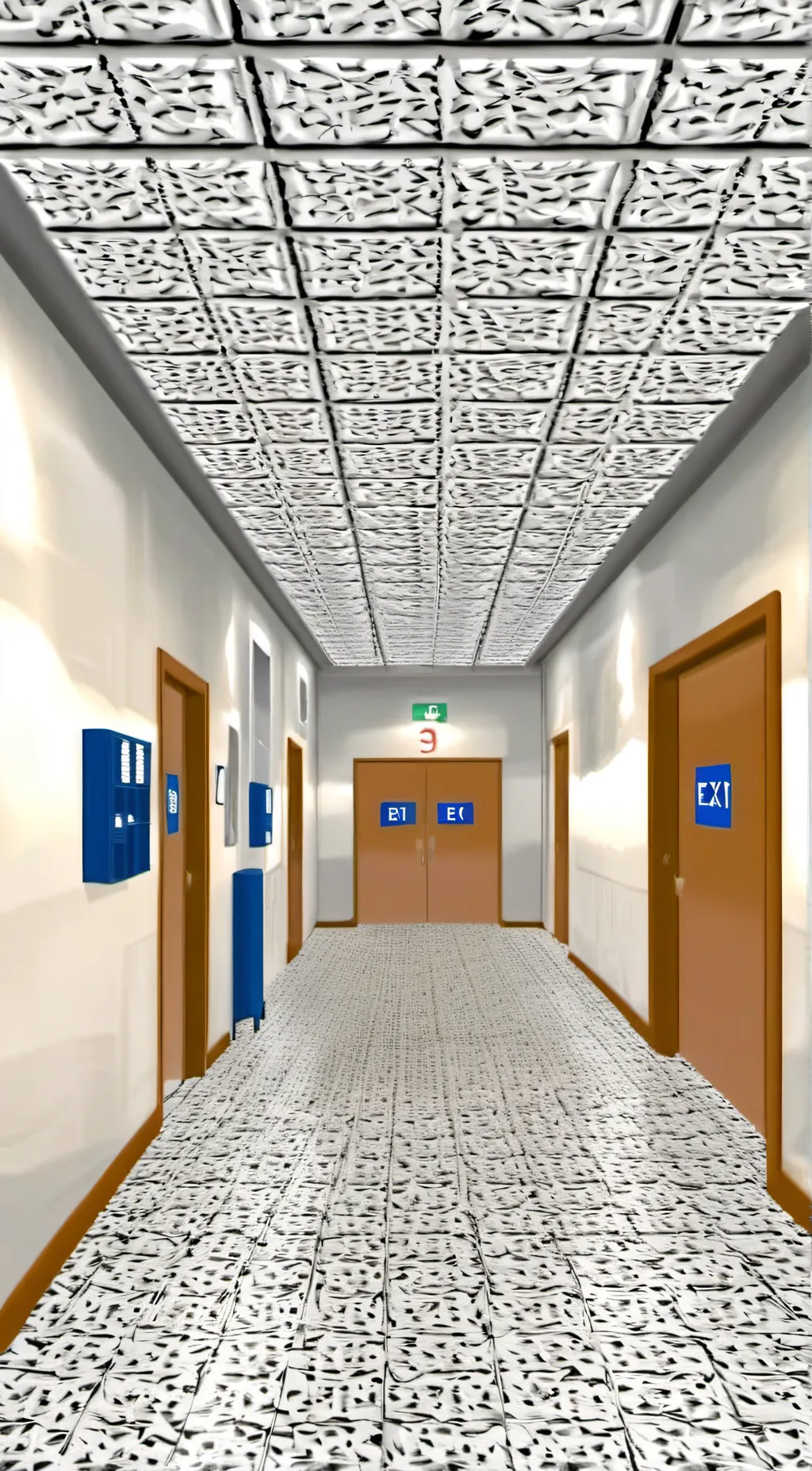 ai character: Baldi Schoolhouse background