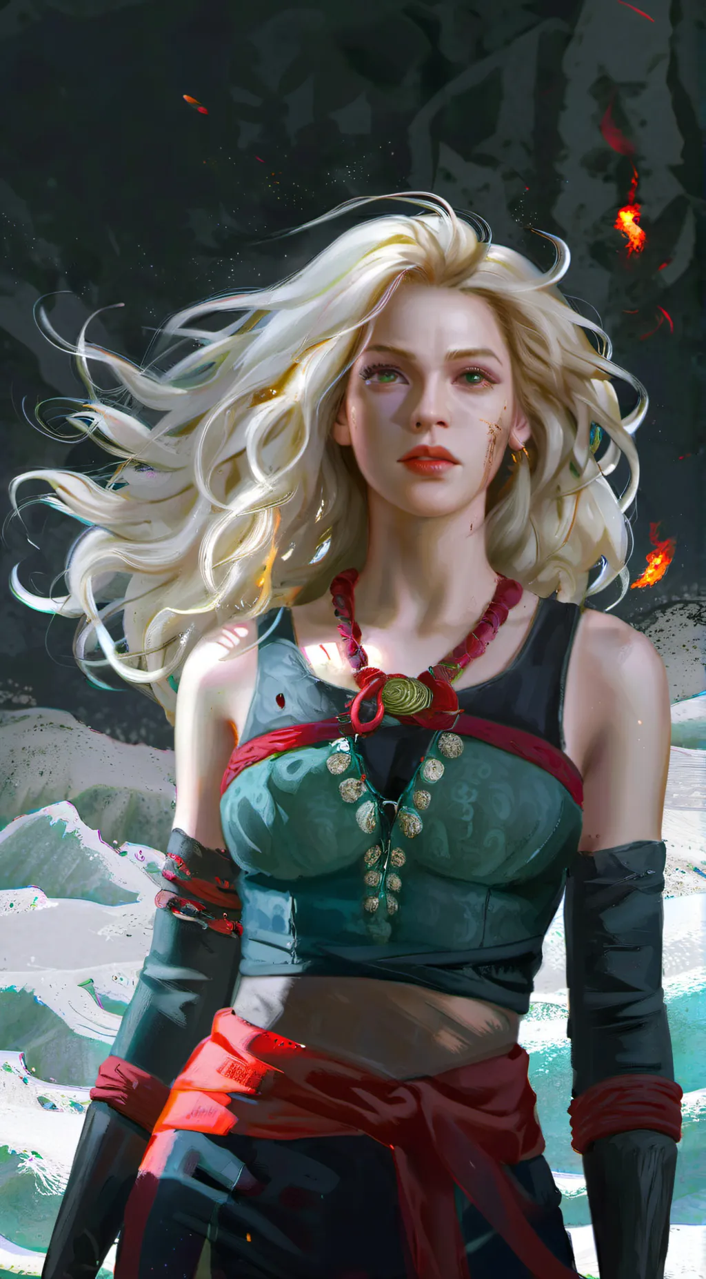 ai character: Alicia  background