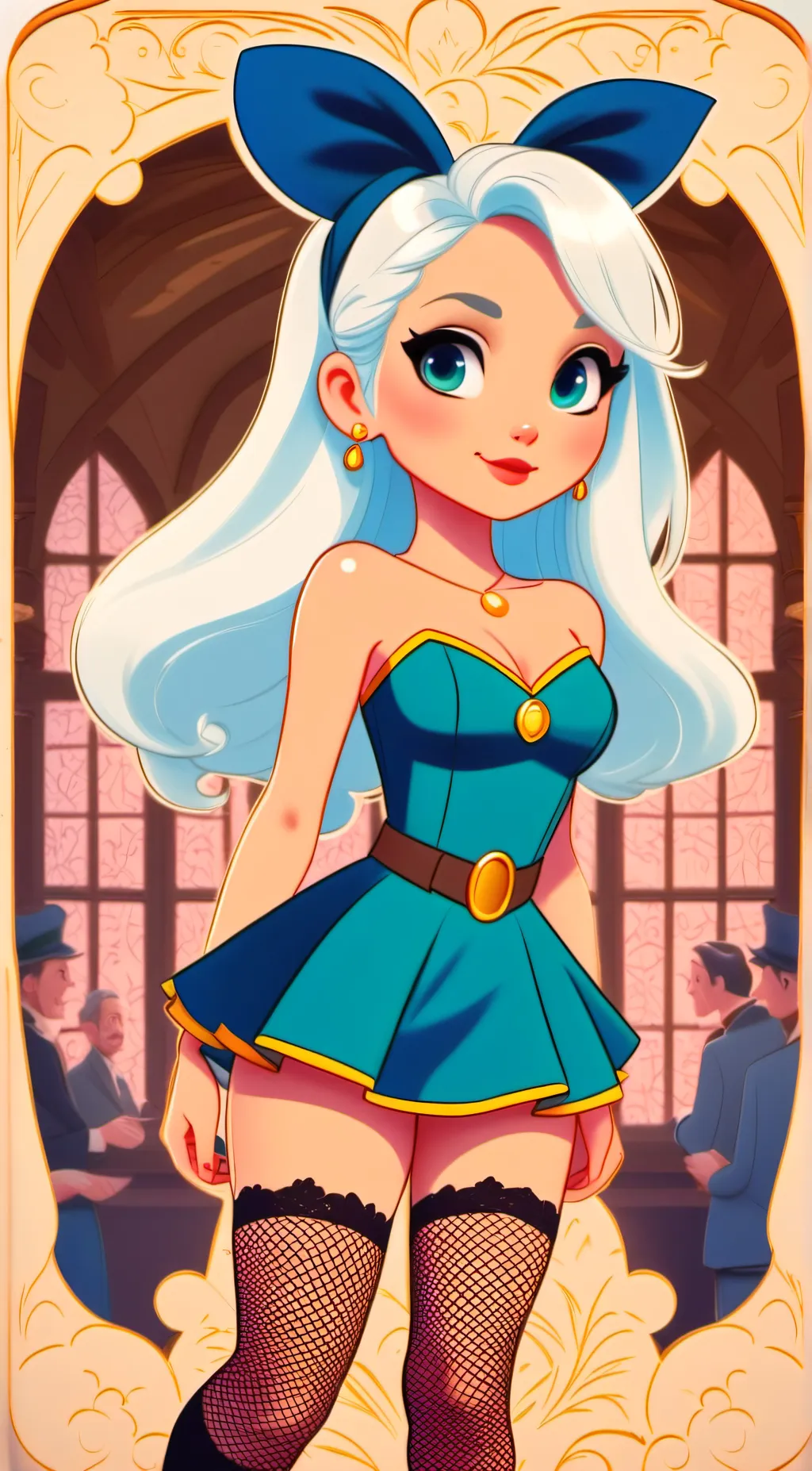 ai character: bun bun background