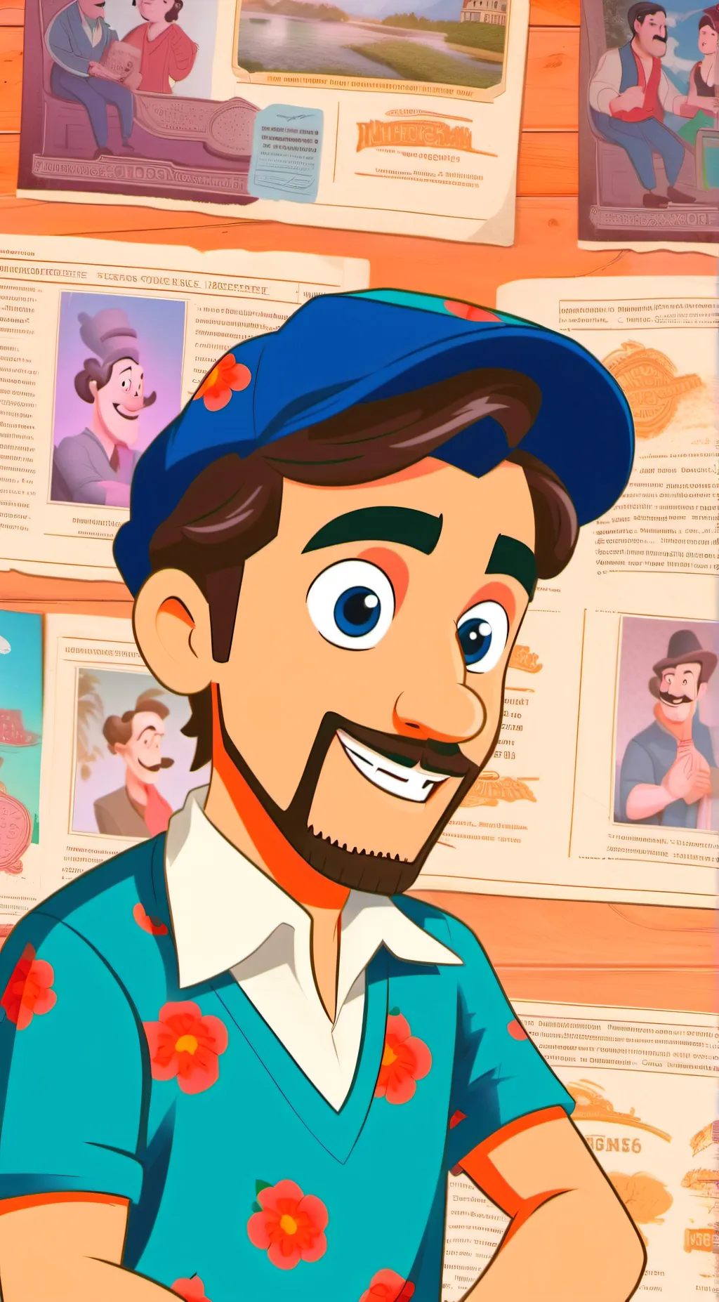 ai character: Luigi background