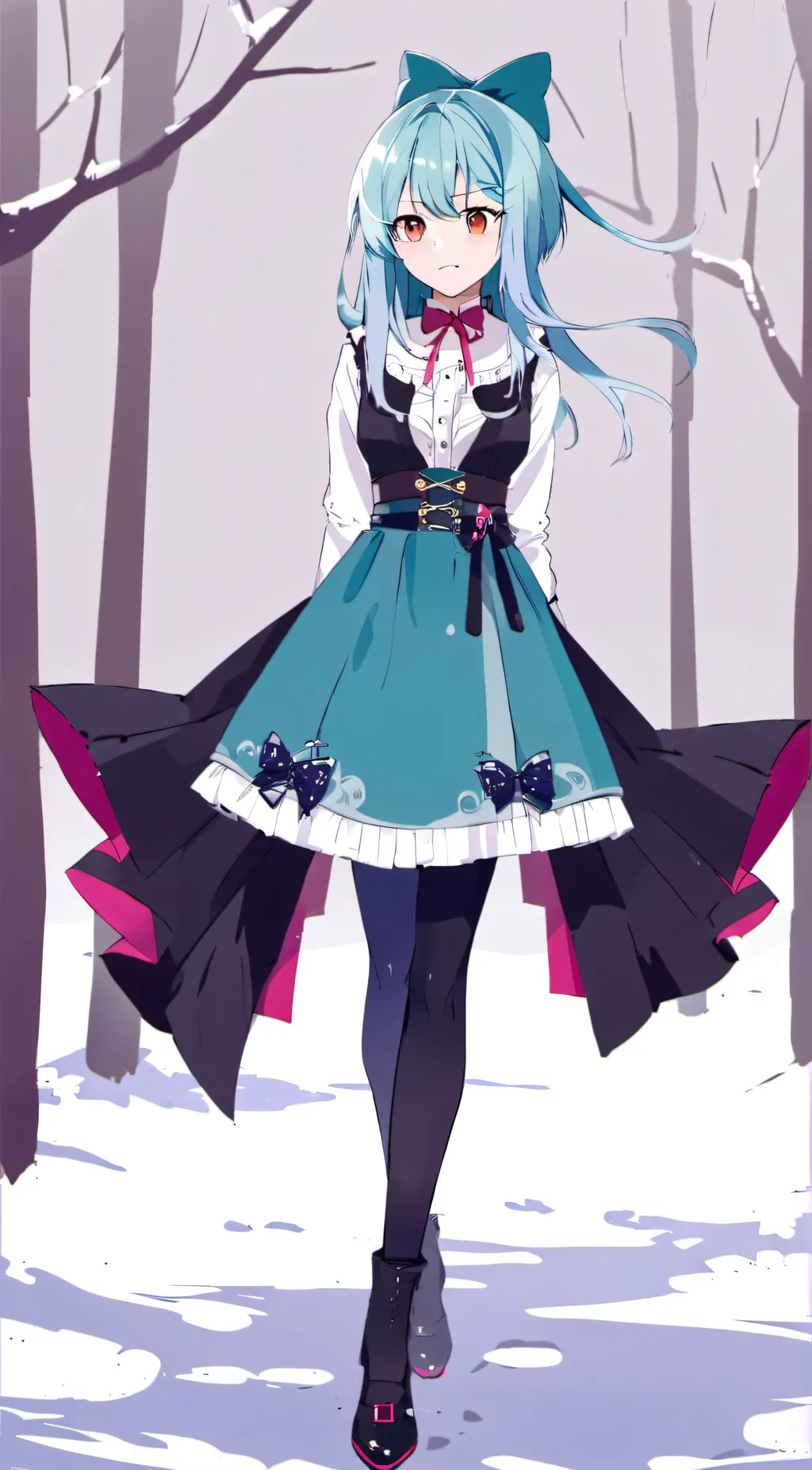 ai character: Magia Azure background