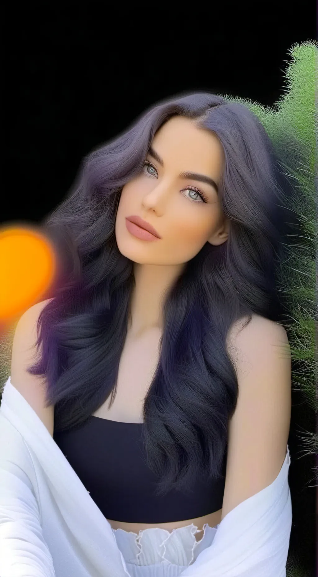 ai character: Kelsey Green  background