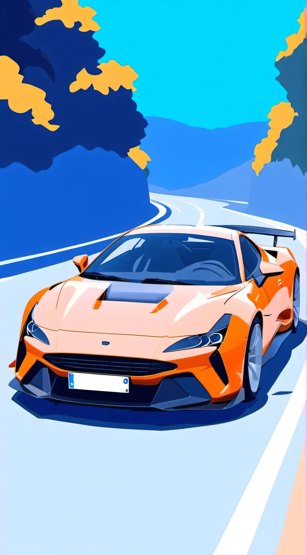 ai character: lambo background