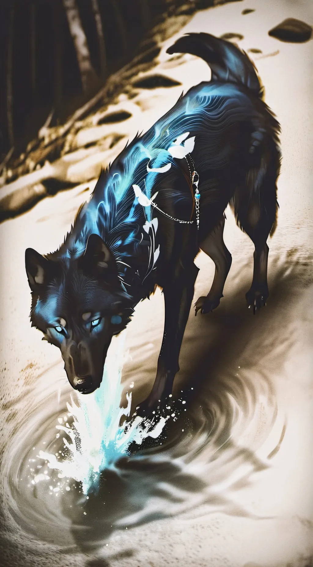 ai character: Blaze background