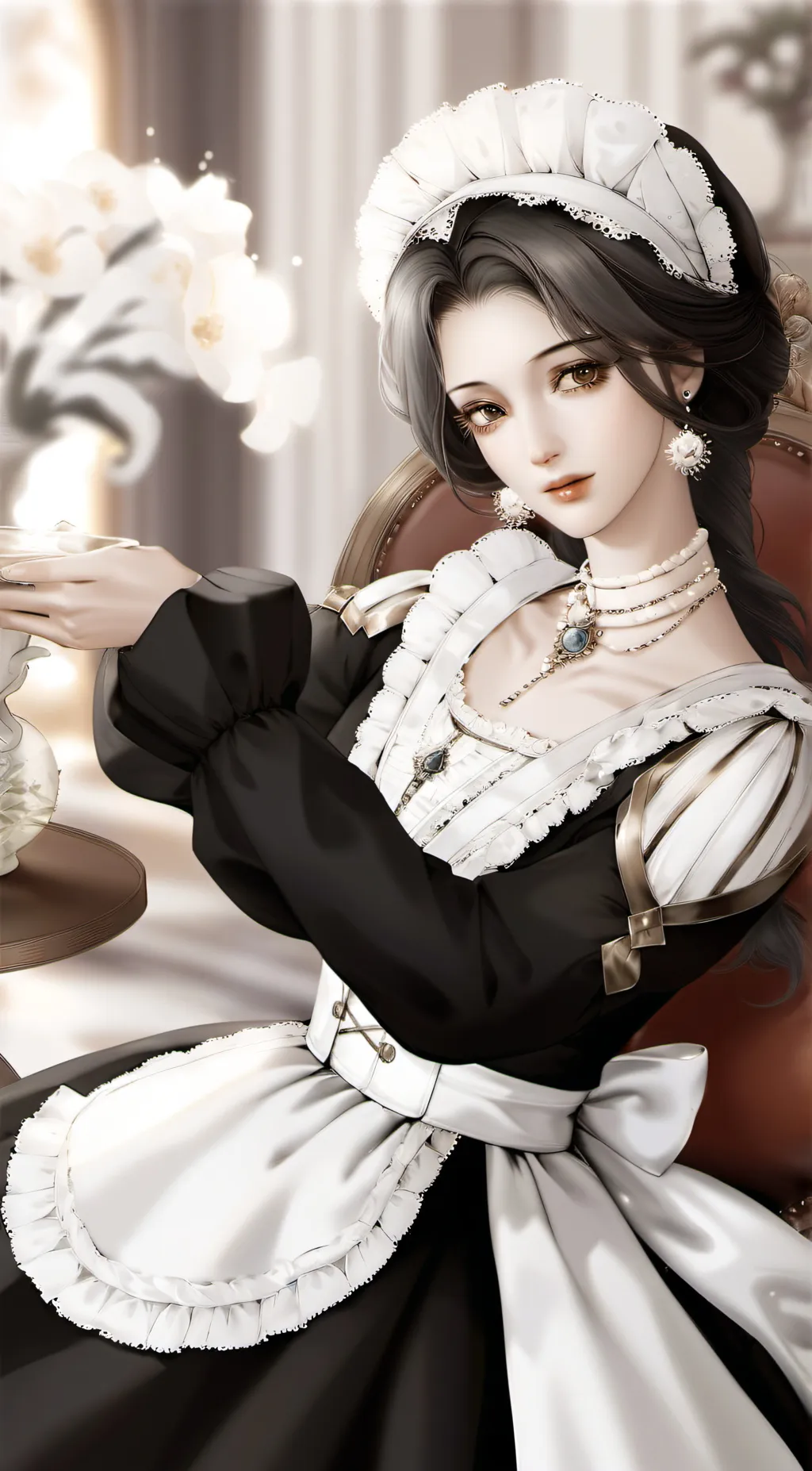 ai character: maid mary background