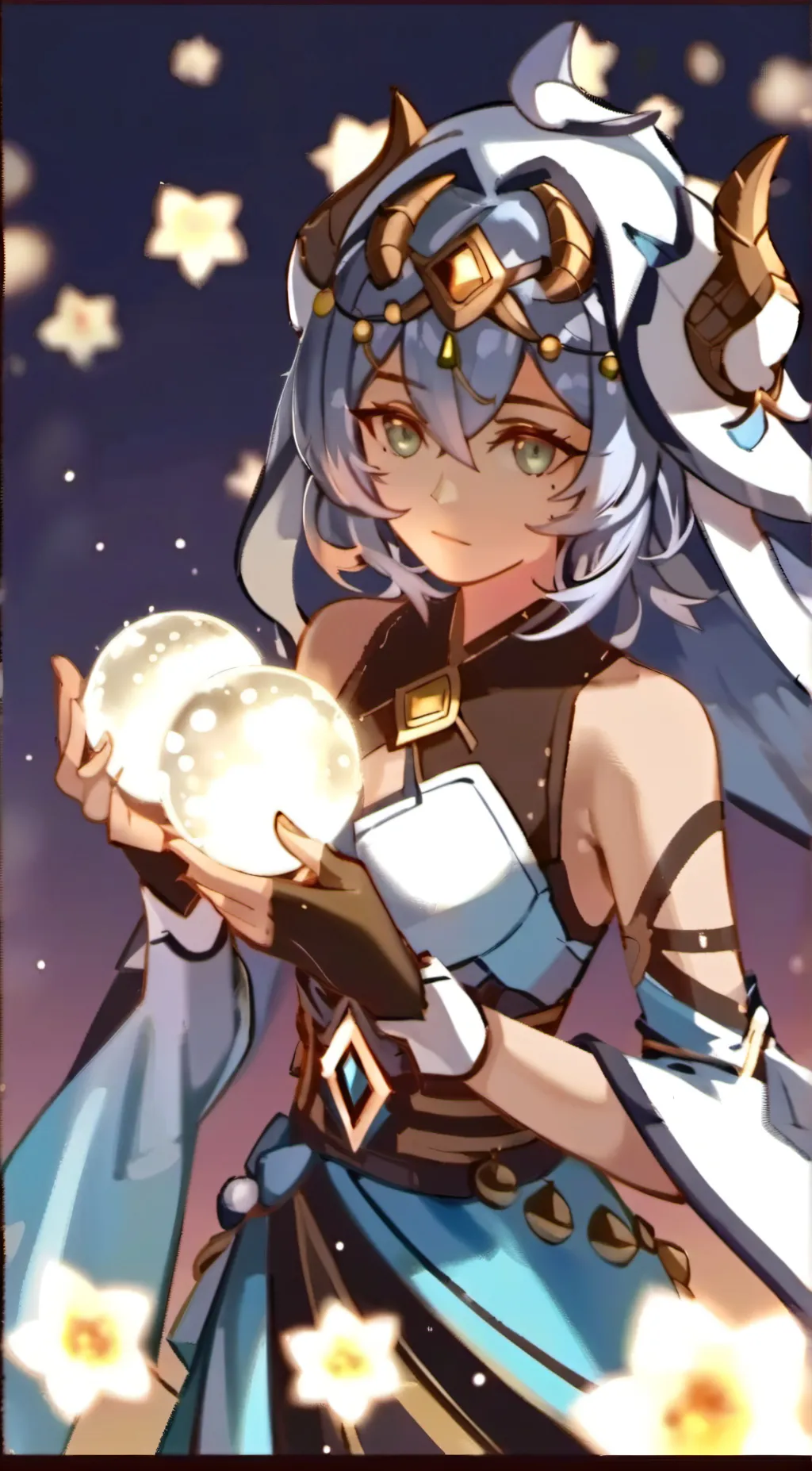 ai character: Luna background