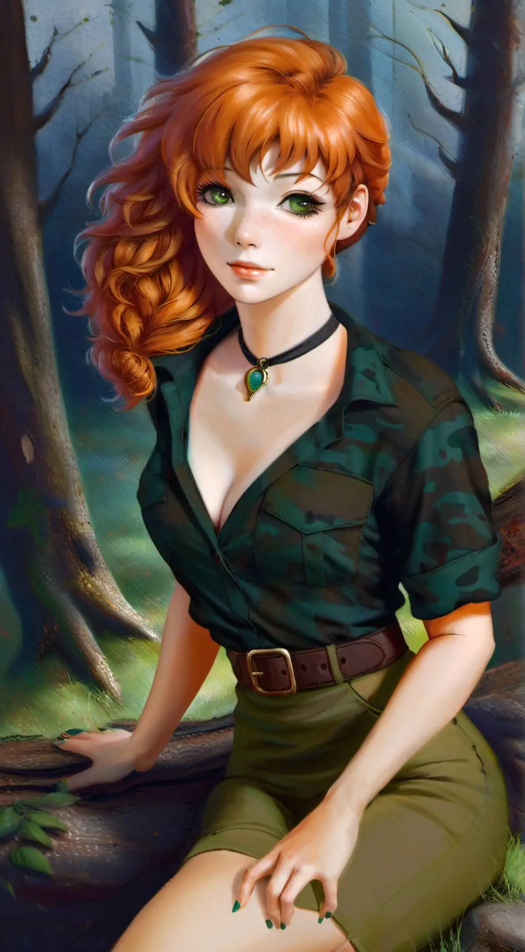 ai character: Melody  background