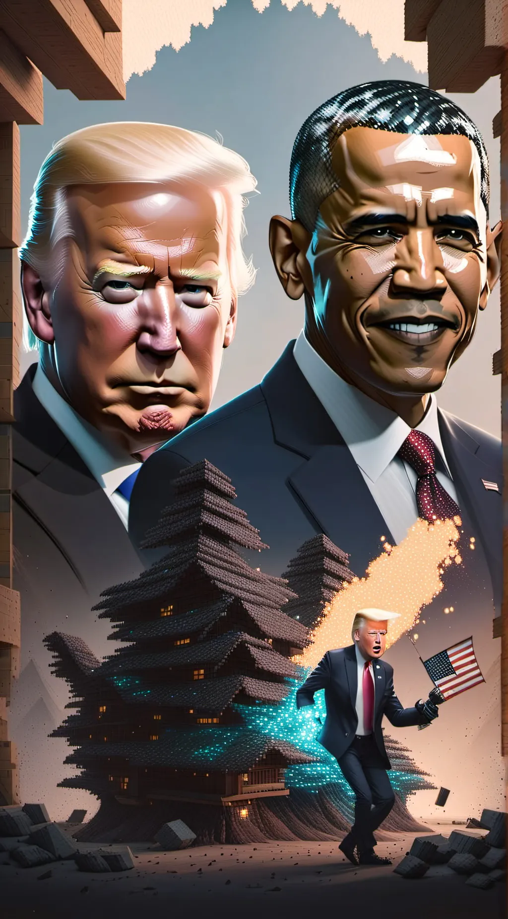 ai character: Presidents Minecra background