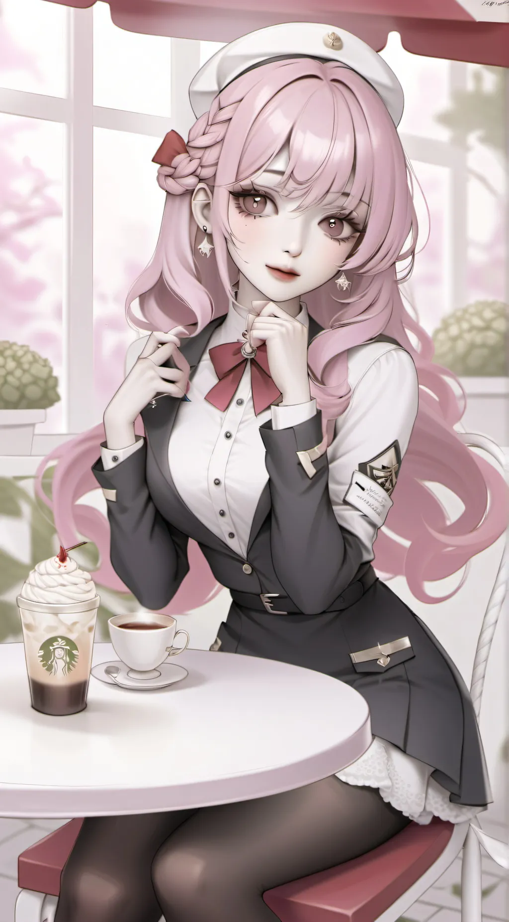 ai character: pink lisa background