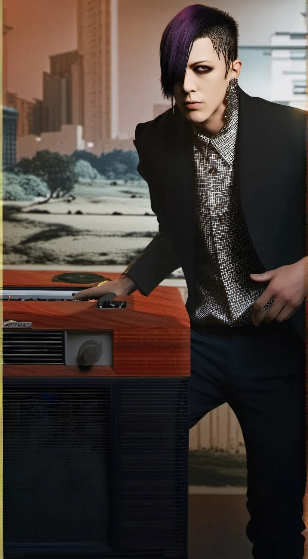 ai character: Chris motionless background