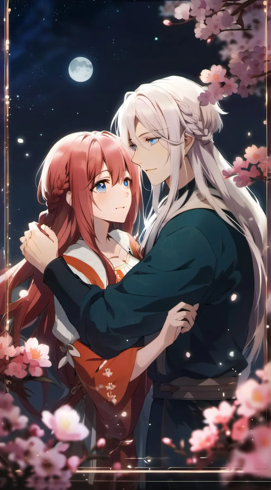 ai character: Violet background