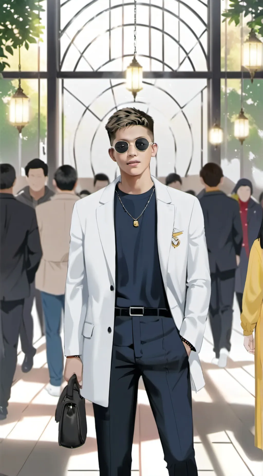 ai character: Aril ksk background