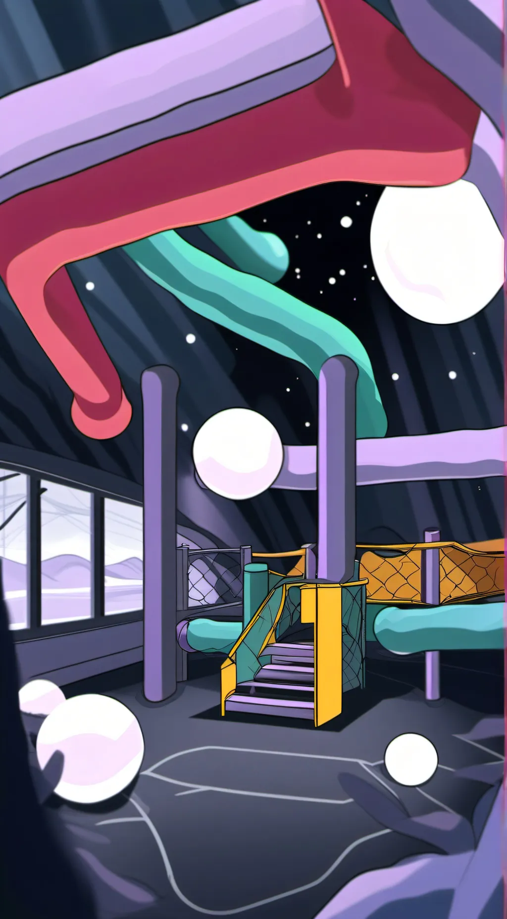 ai character: Smiling critters  background