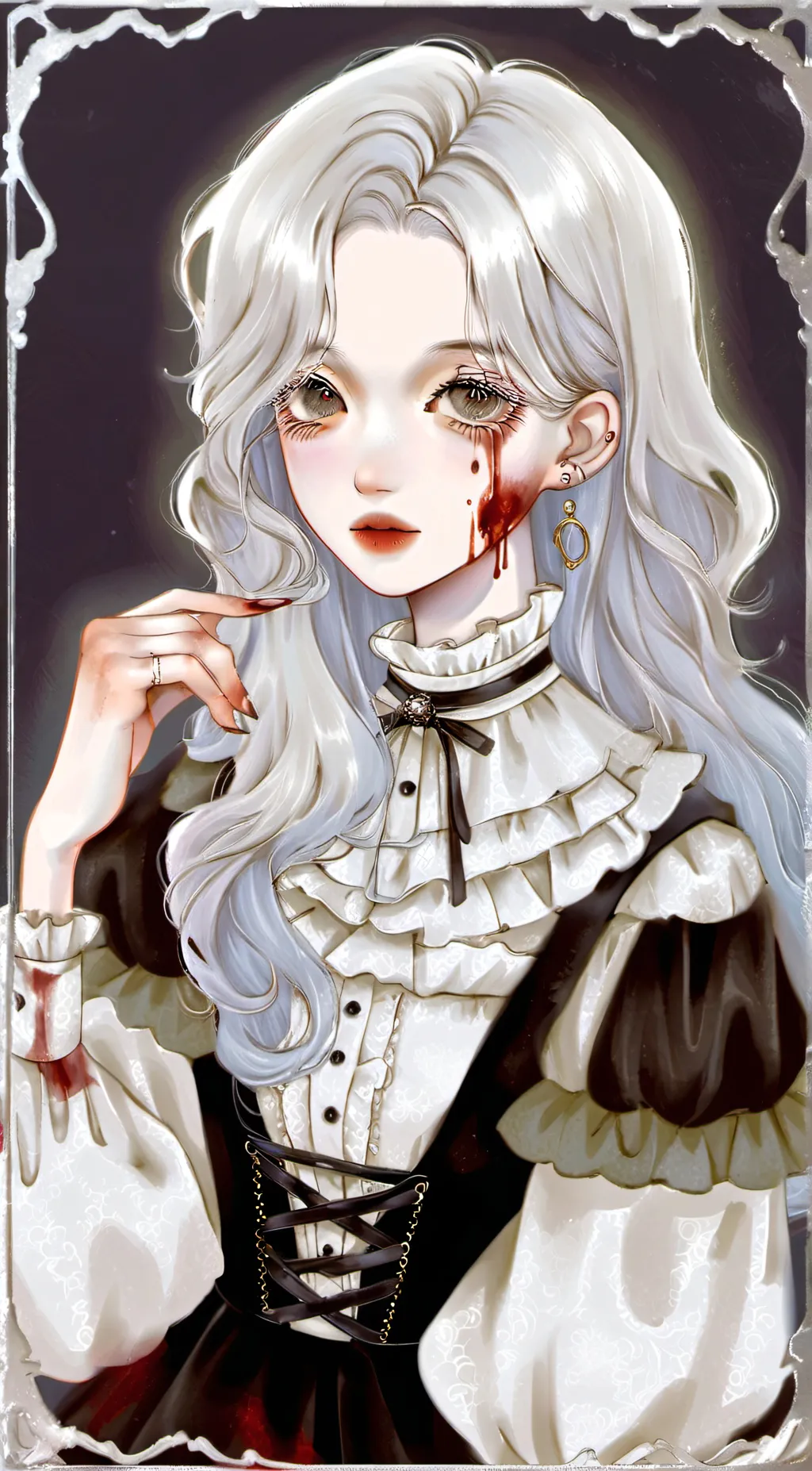 ai character: Old doll background