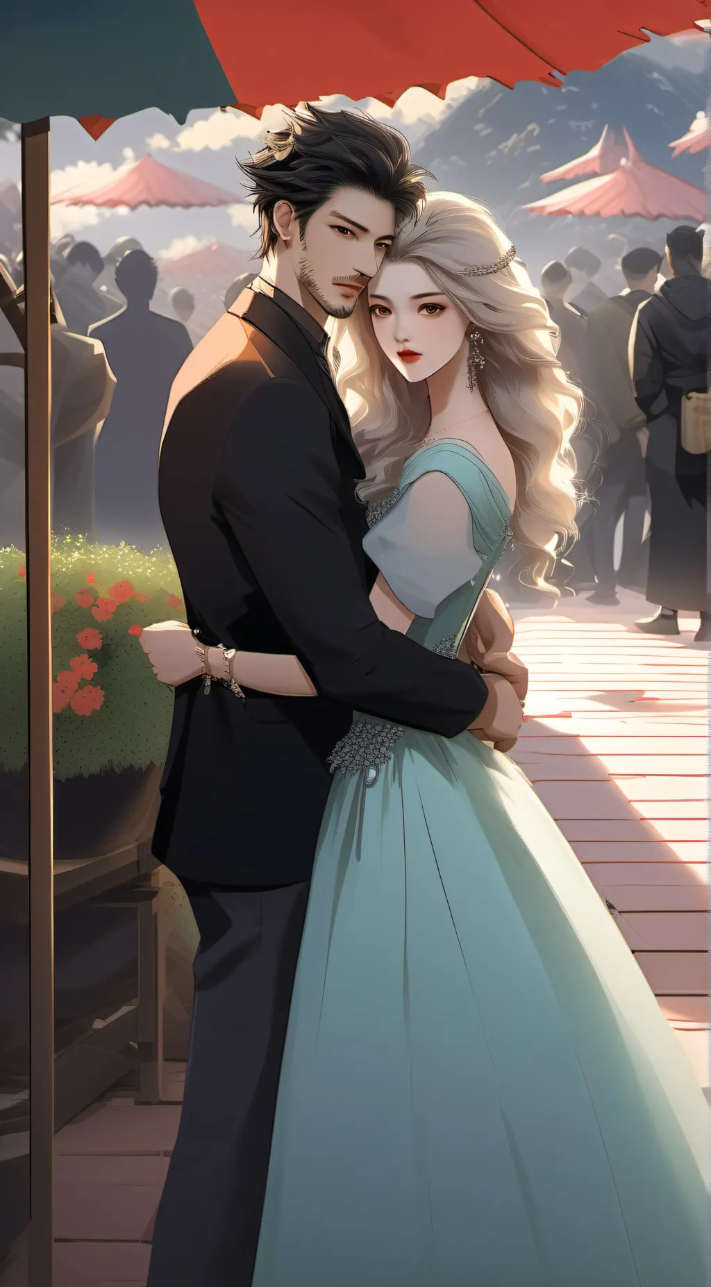 ai character: The black family  background