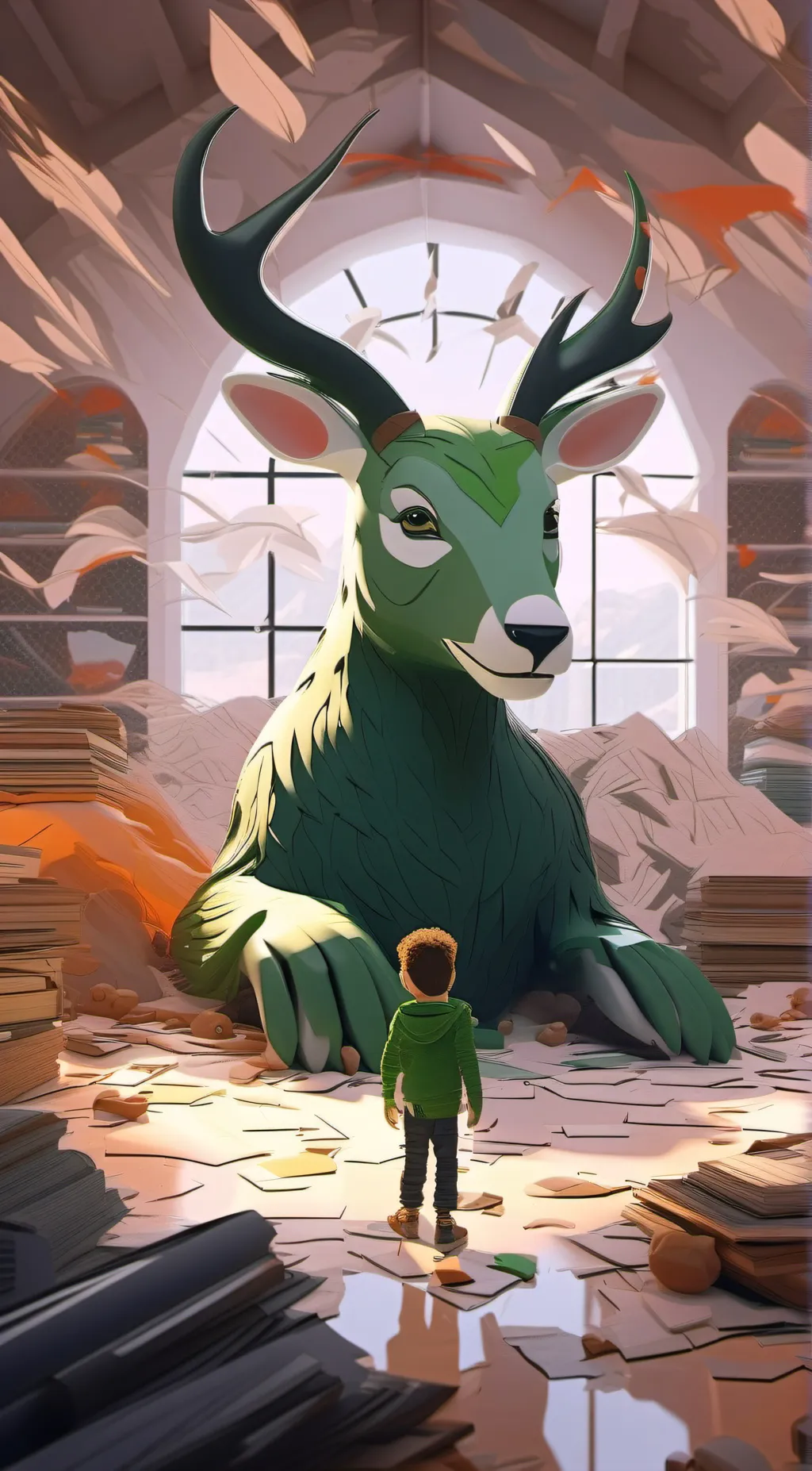 ai character: Duolingo  background