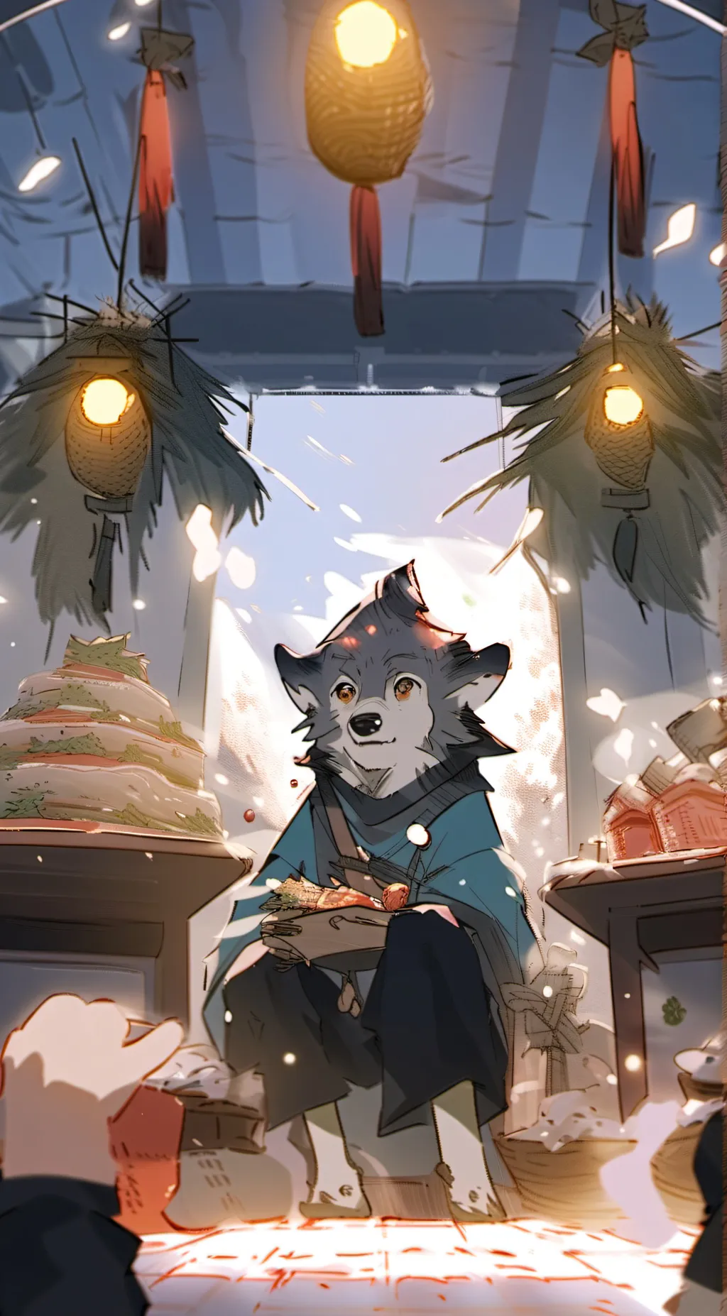 ai character: † HUSK † background