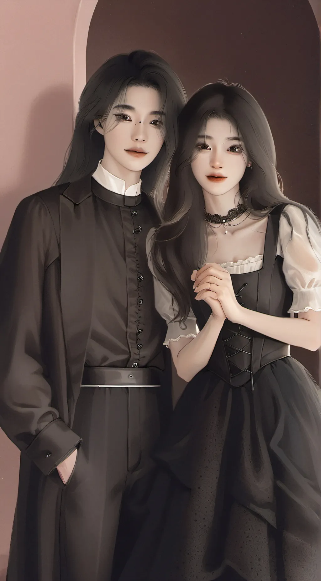 ai character: Asher And Ashlyn  background