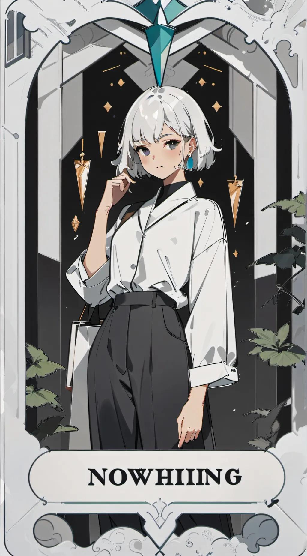 ai character: a woman for hire background